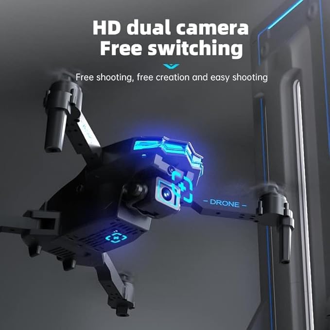 Drone Con Telecamera Hd 1080P Pieghevole Quadrcopter