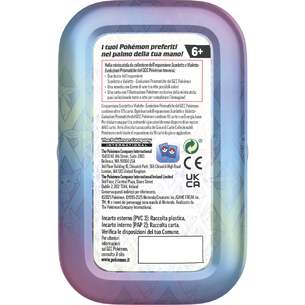 Evoluzioni Prismatiche Mini Tin Glaceon