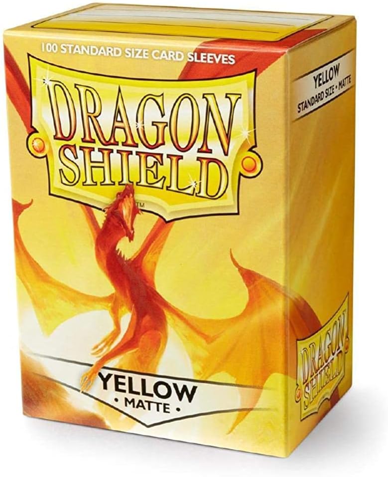 DRAGON SHIELD Bustine Standard Giallo Opaco 100pz