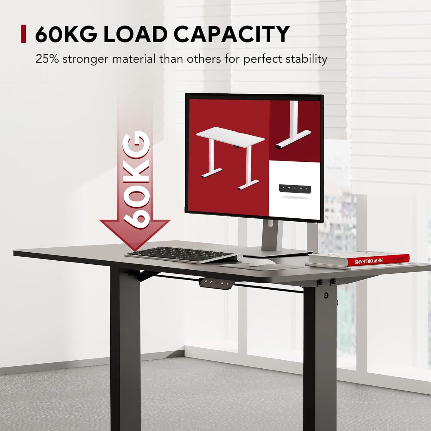 Scrivania Sanodesk QS1 160x75 Regolabile Elettrica