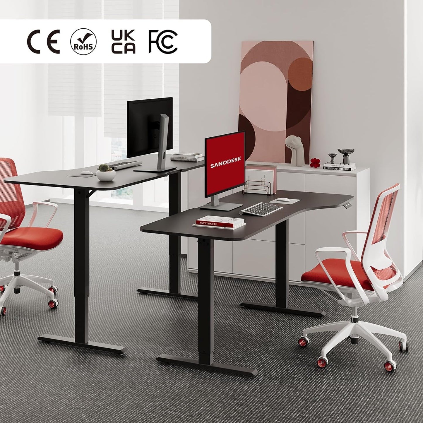 Scrivania Sanodesk QS1 160x75 Regolabile Elettrica