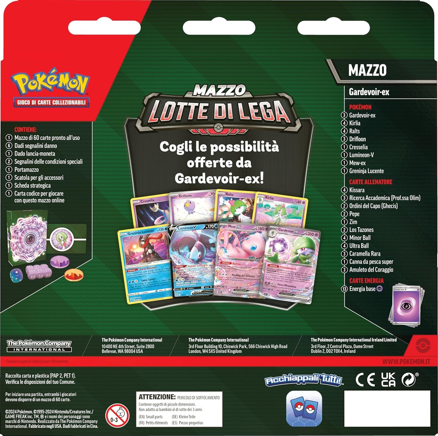 Mazzo Lotte Di Lega Gardevoir Ex