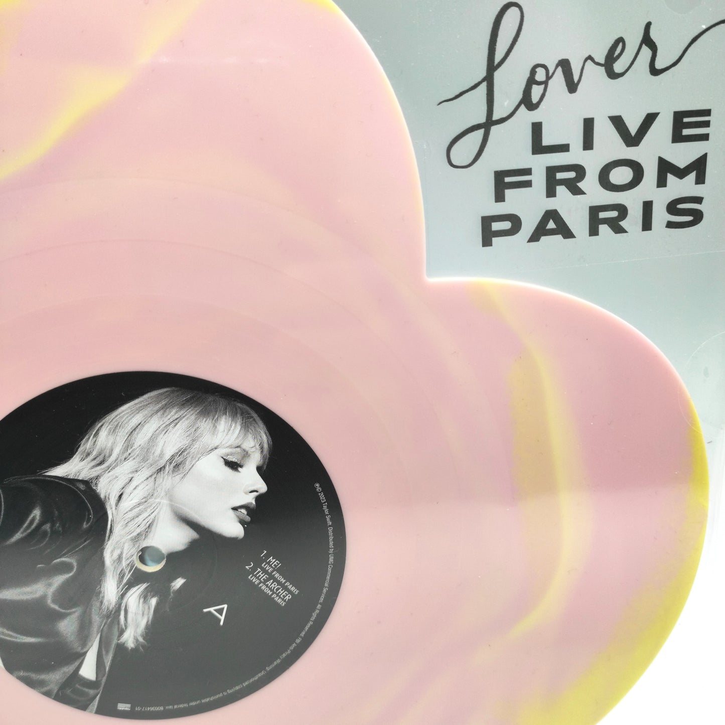 Taylor Swift Lover Live From Paris 2025 Edition Heart Shaped Vinyls