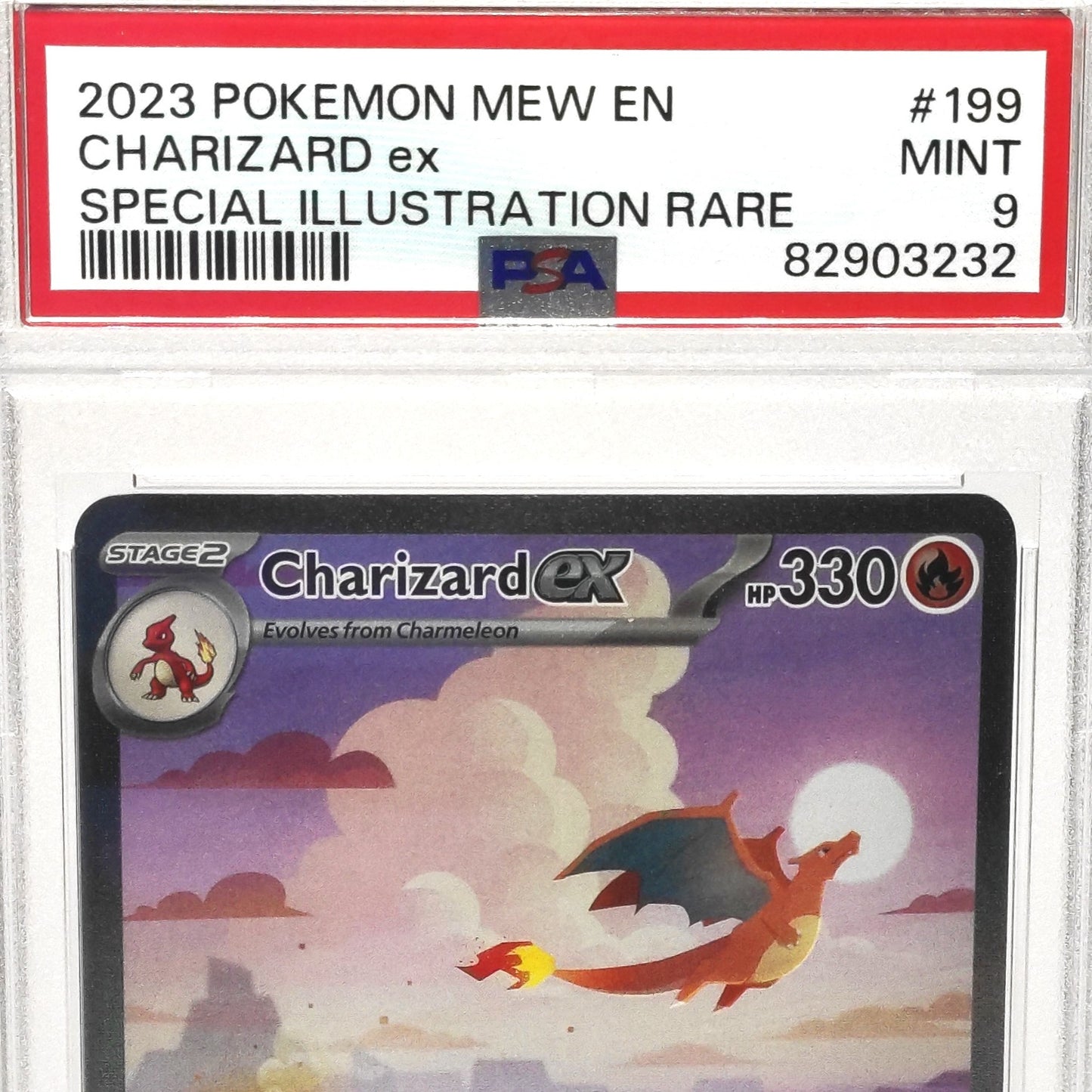 Pokemon Charizard Ex 199/165 Psa 9 Eng