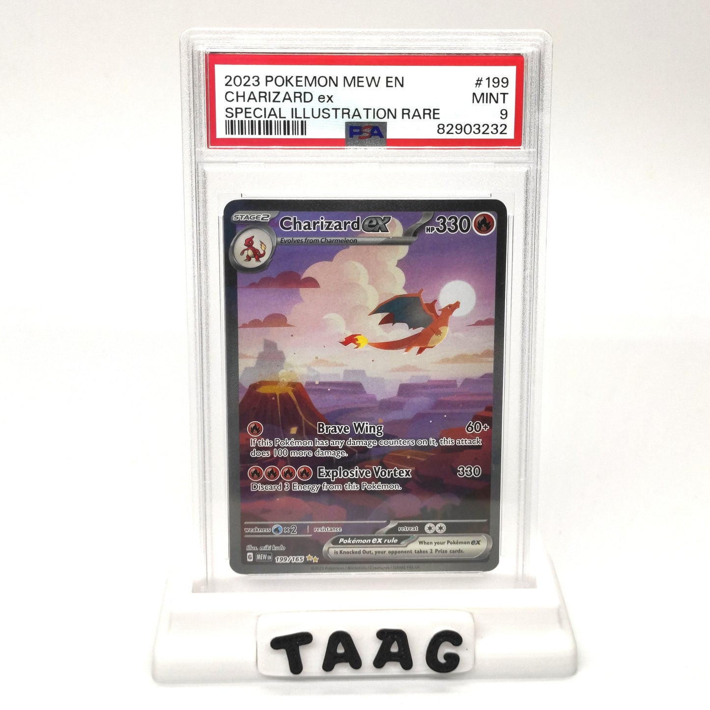 Pokemon Charizard Ex 199/165 Psa 9 Eng