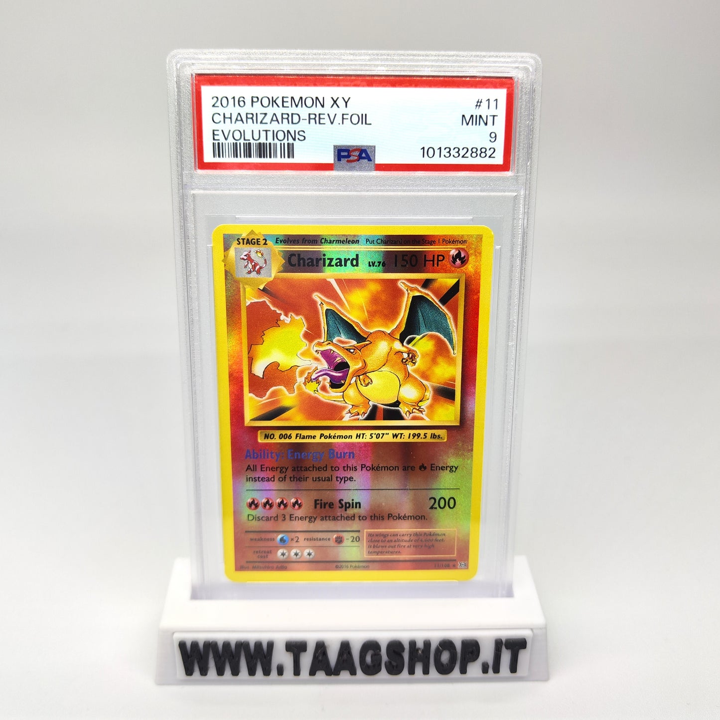 Charizard XY Evolutions 11/108 Psa 9 Reverse Foil Holo Mint Eng