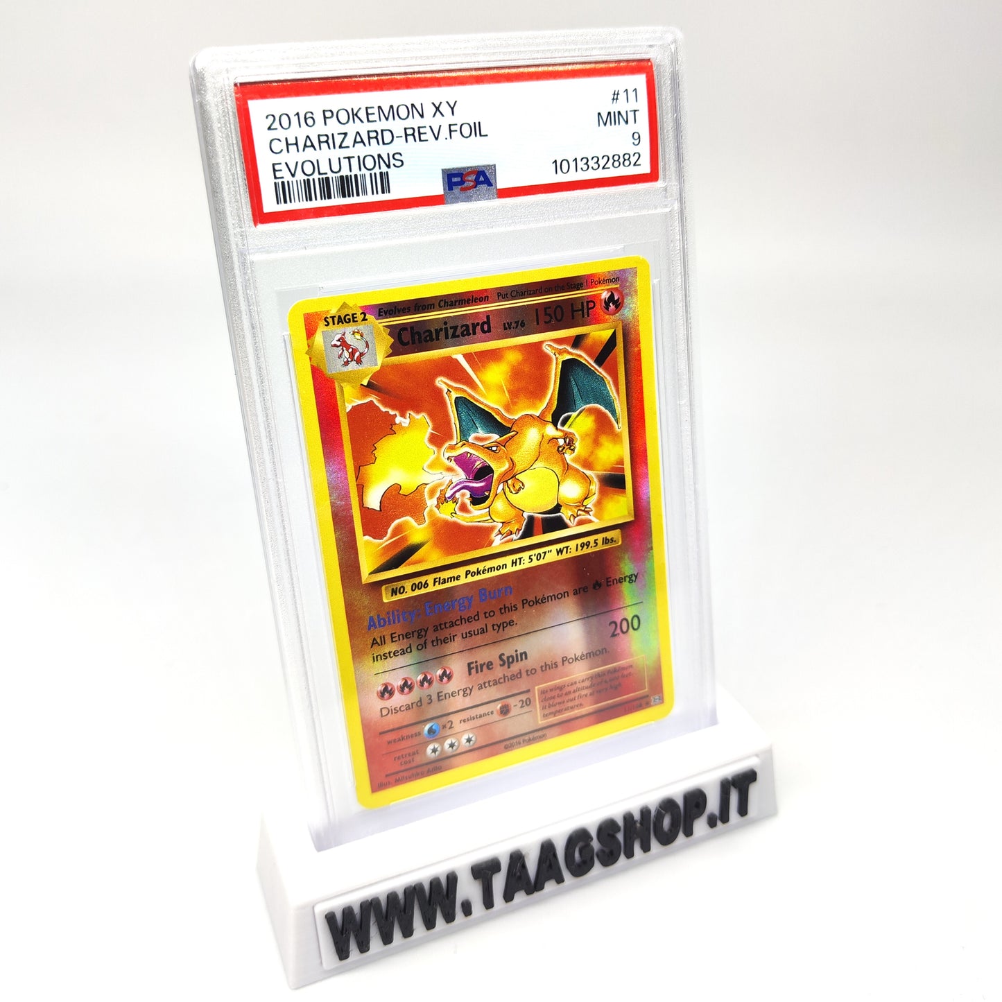 Charizard XY Evolutions 11/108 Psa 9 Reverse Foil Holo Mint Eng