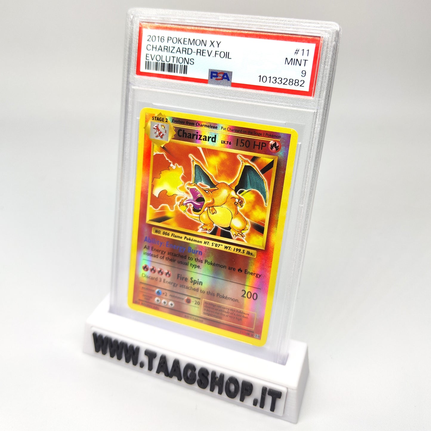 Charizard XY Evolutions 11/108 Psa 9 Reverse Foil Holo Mint Eng
