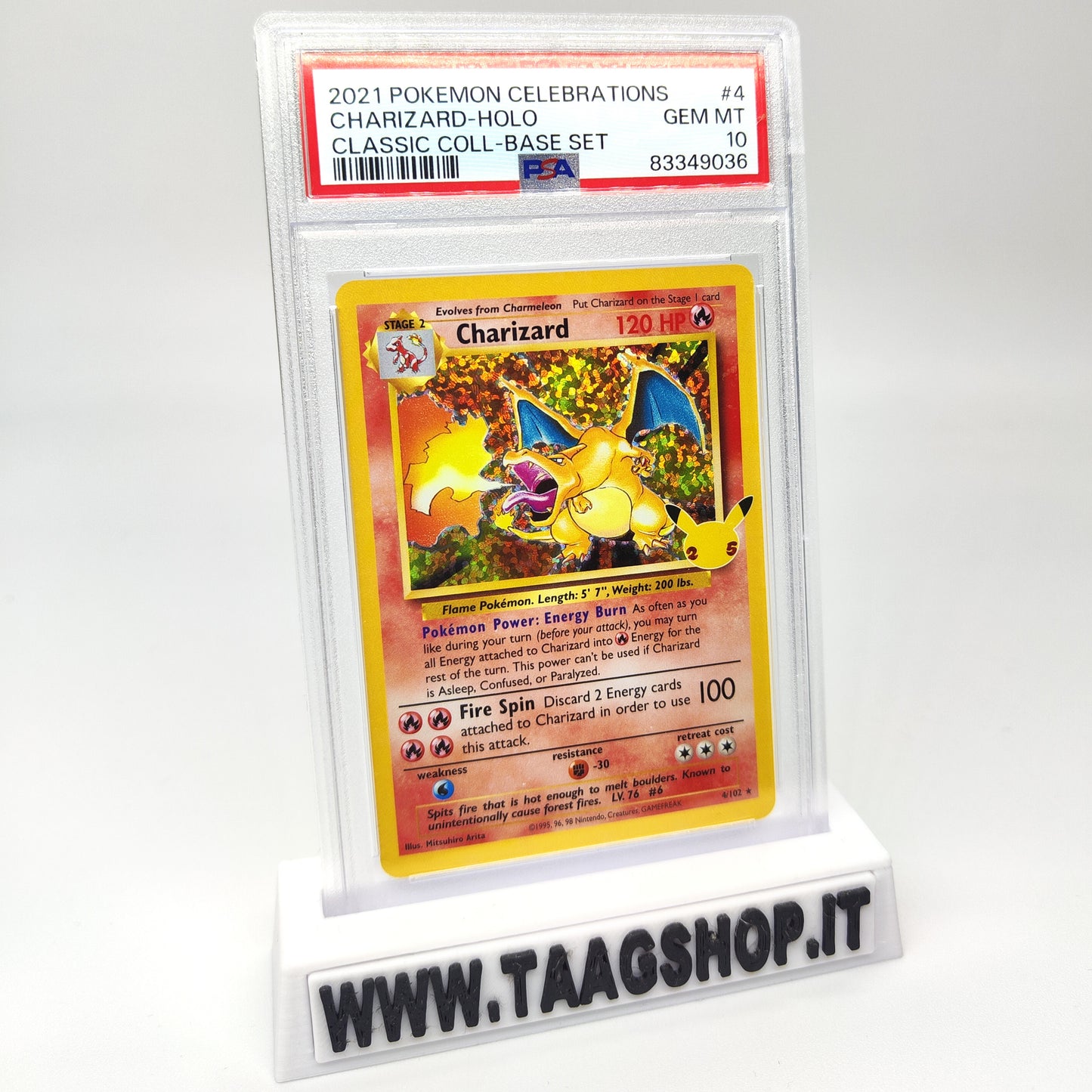 Charizard 4 Celebrations 25Th Anniversary psa 10 Gem Mint Eng