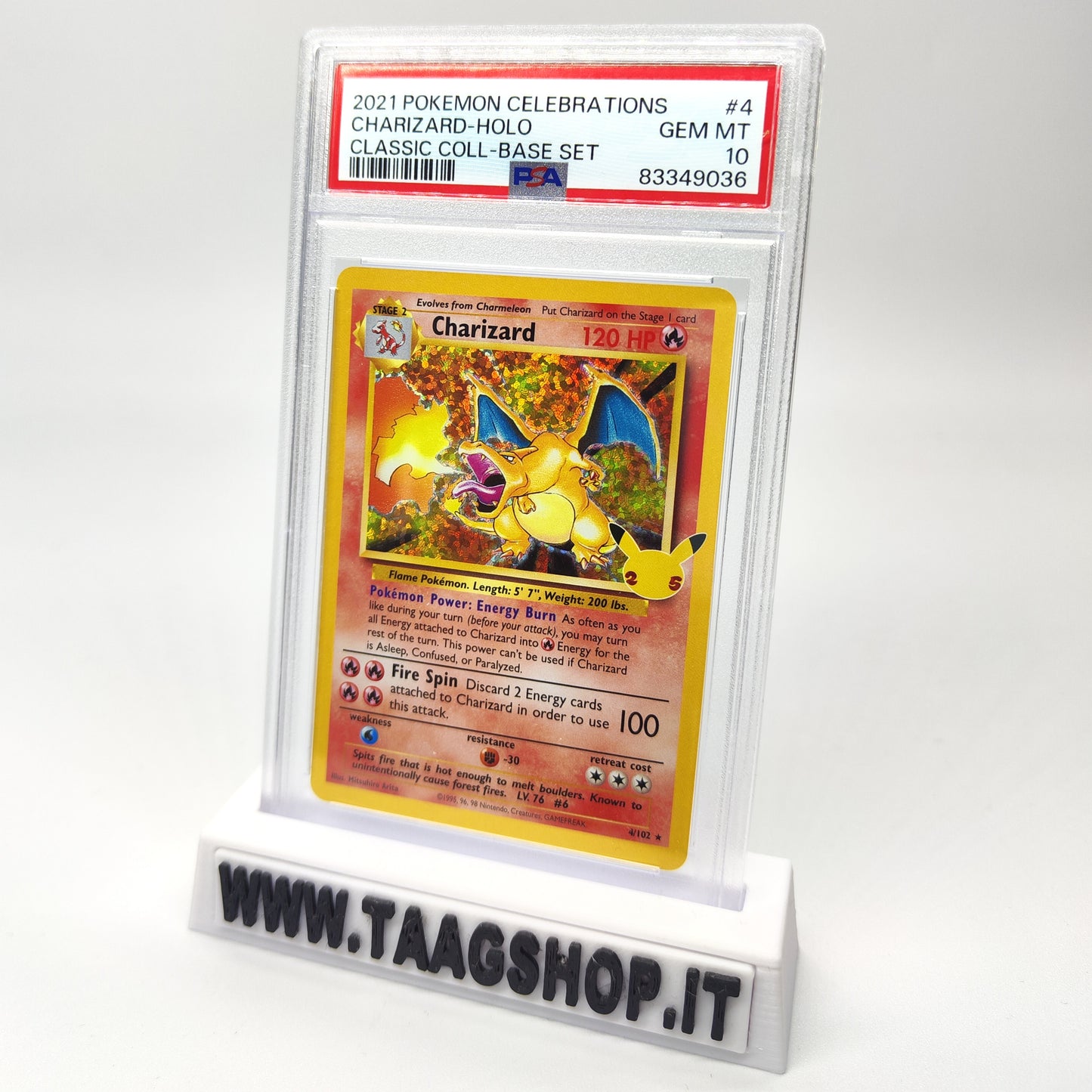 Charizard 4 Celebrations 25Th Anniversary psa 10 Gem Mint Eng