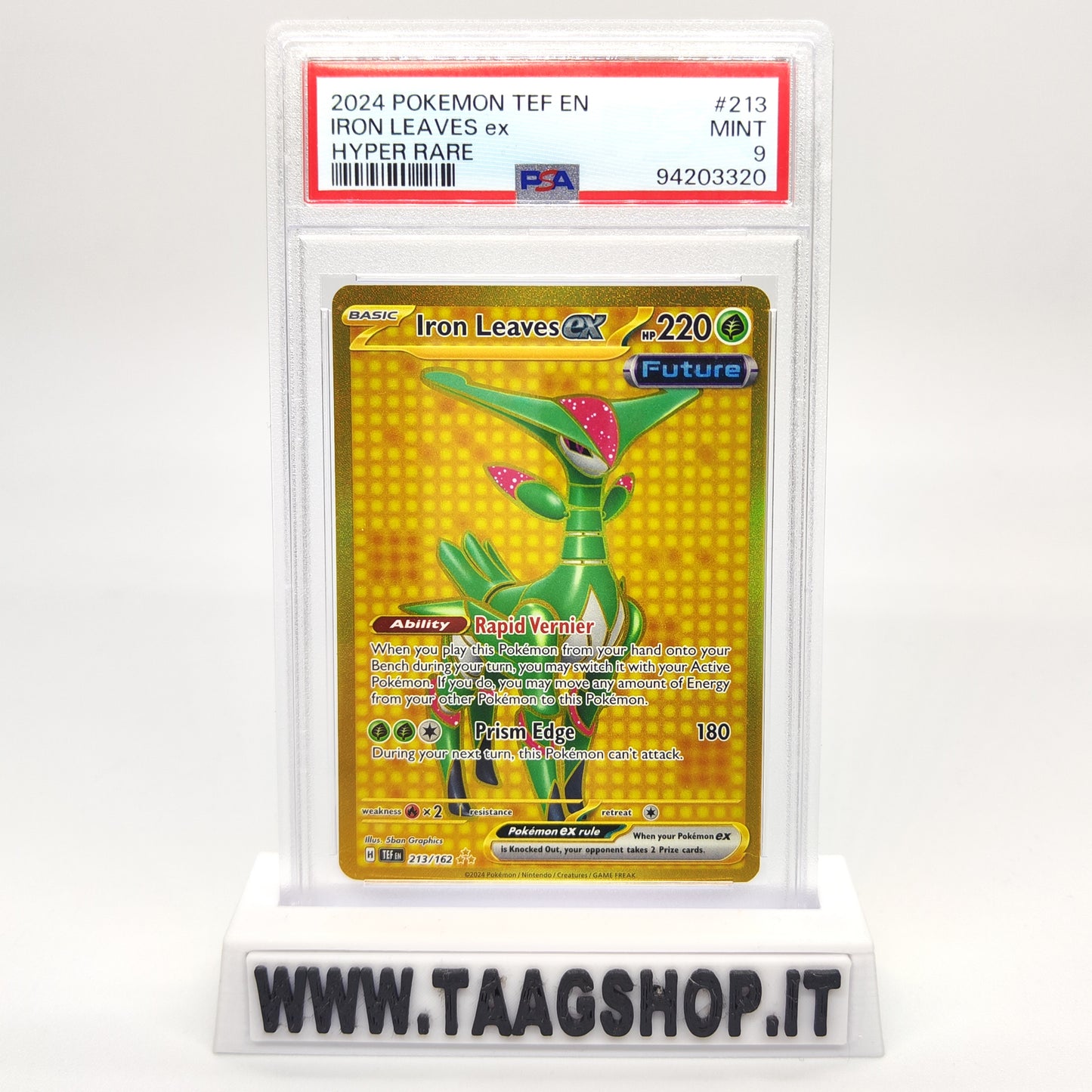 Iron Leaves Ex 213/162 Hyper Rare PSA 9 Tef ENG MINT