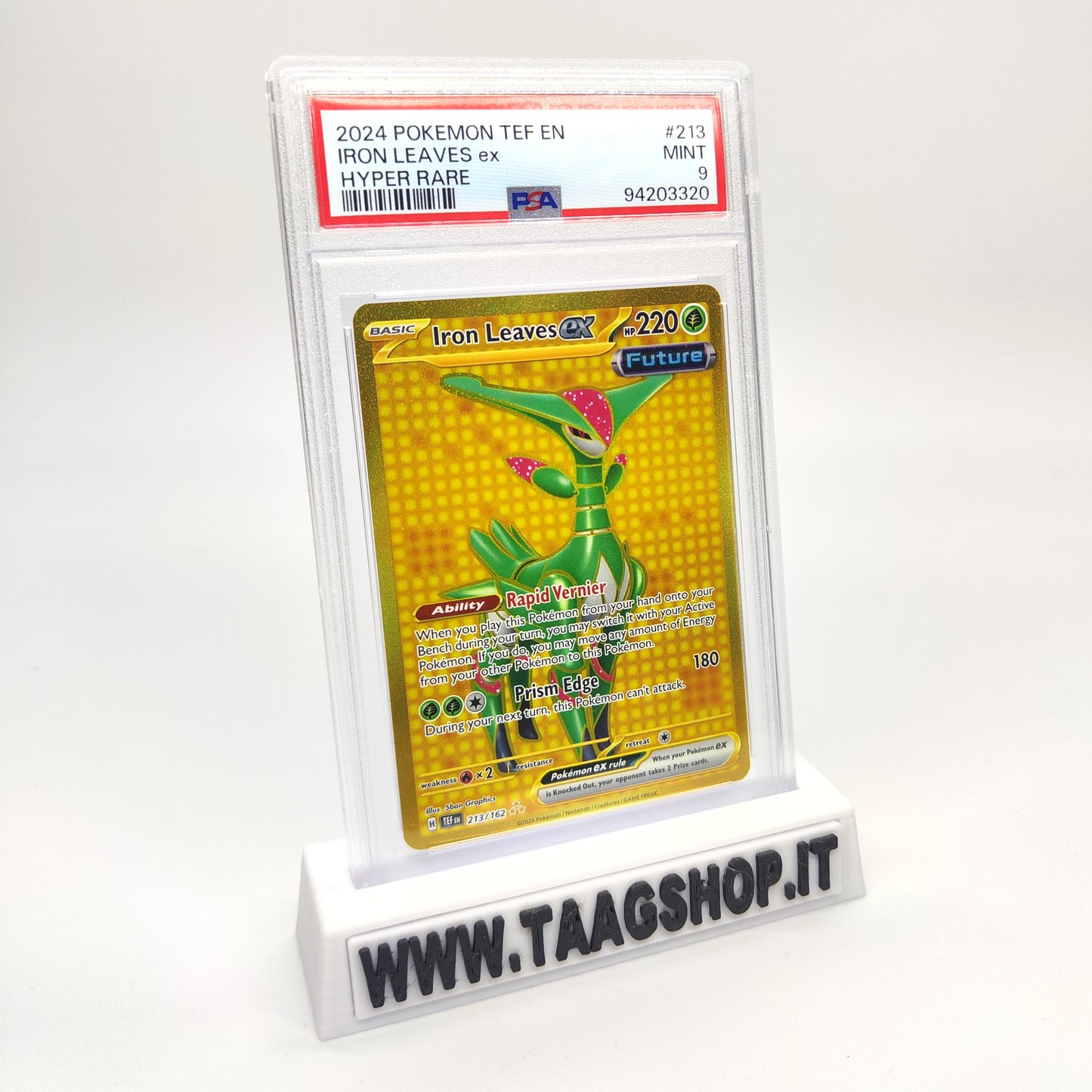 Iron Leaves Ex 213/162 Hyper Rare PSA 9 Tef ENG MINT