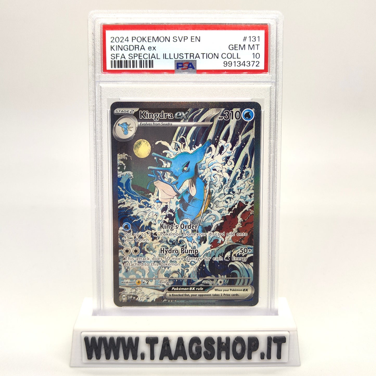 KINGDRA EX SIR 131 SHROUDED FABLE BLACK STAR PROMO PSA 10 GEM MINT