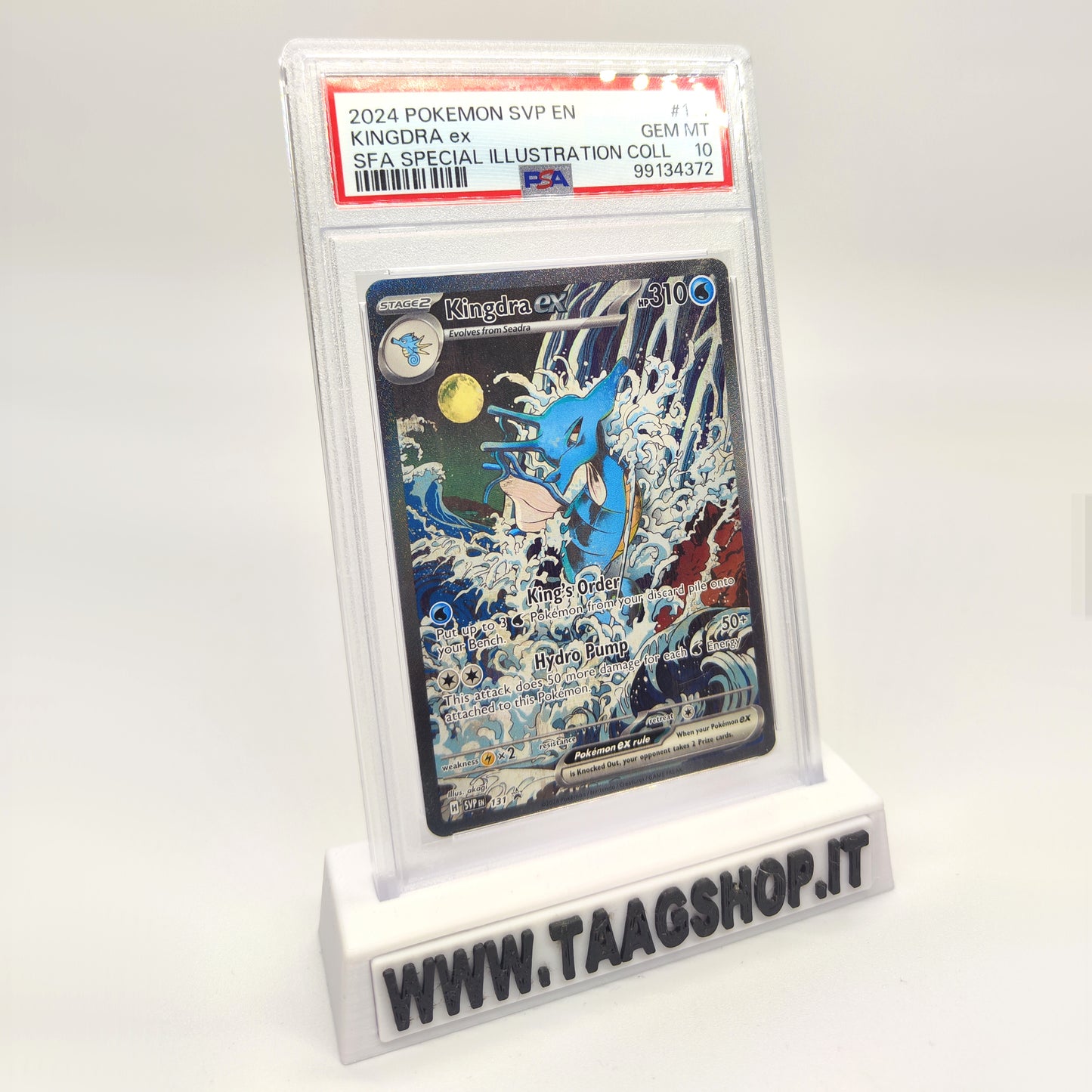KINGDRA EX SIR 131 SHROUDED FABLE BLACK STAR PROMO PSA 10 GEM MINT