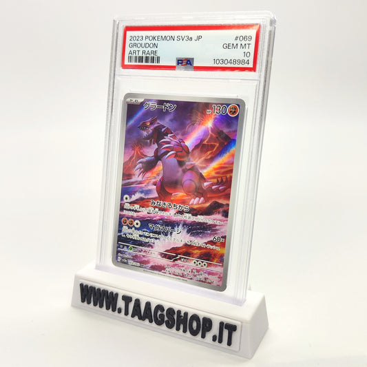 Groudon 069/062 PSA 10 Jap Sv3A Raging Surf Gem MInt Art