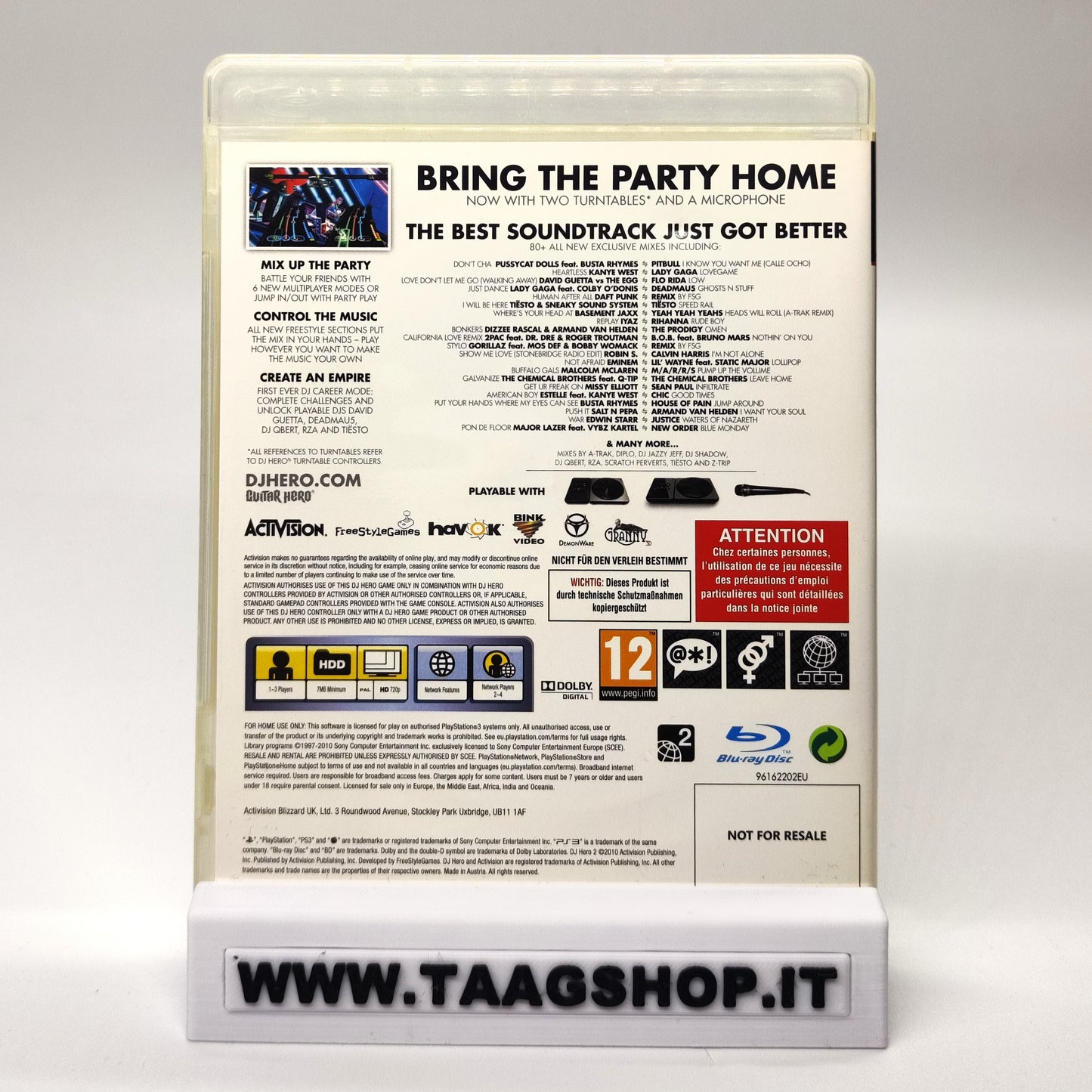 Dj Hero 2 Mixer Giradischi Playstation 3 Sony
