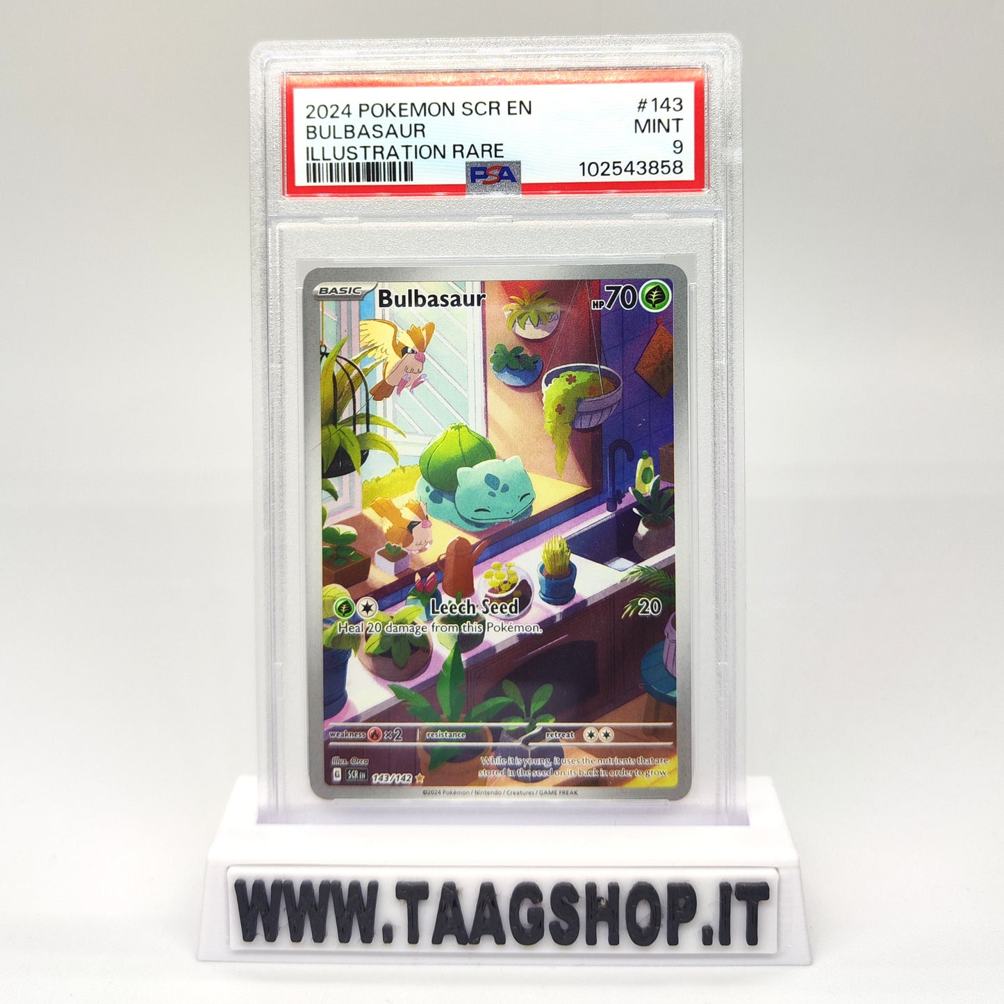 Bulbasaur 143/142 PSA 9 Eng Mint Illustration Rare