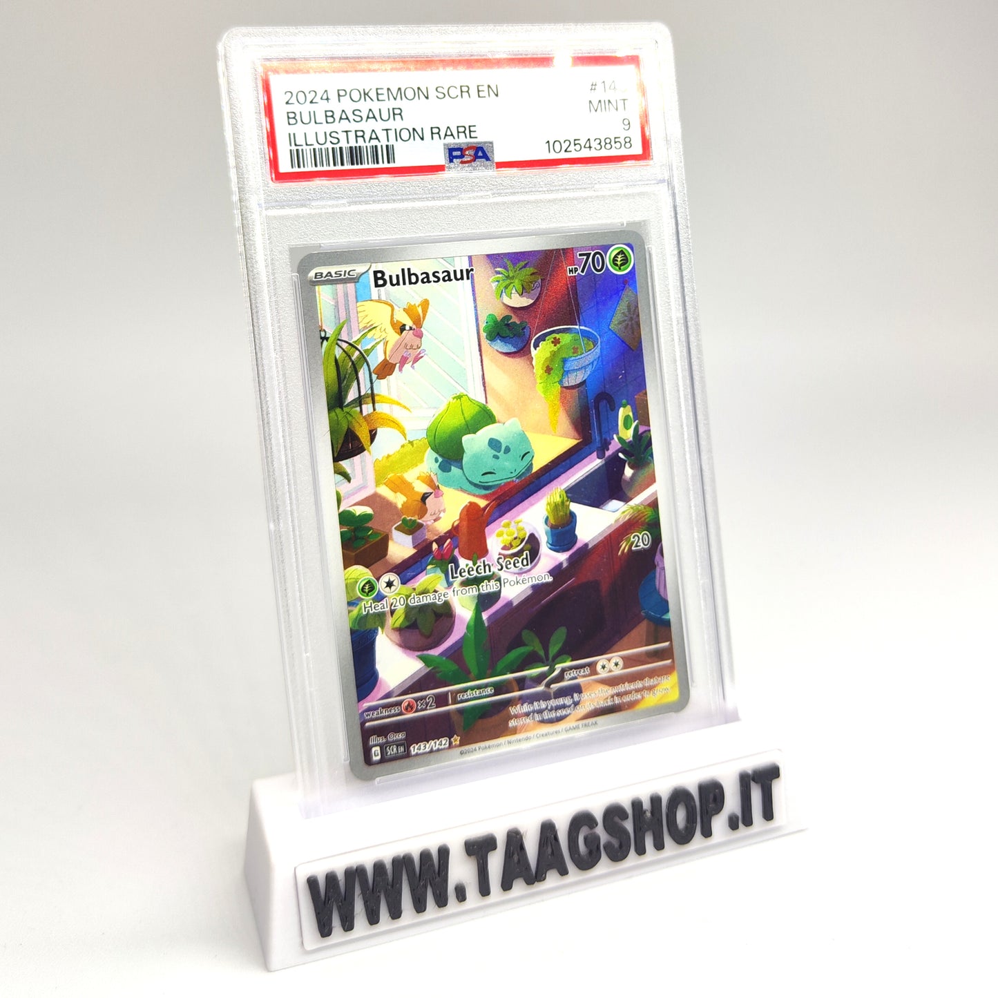Bulbasaur 143/142 PSA 9 Eng Mint Illustration Rare