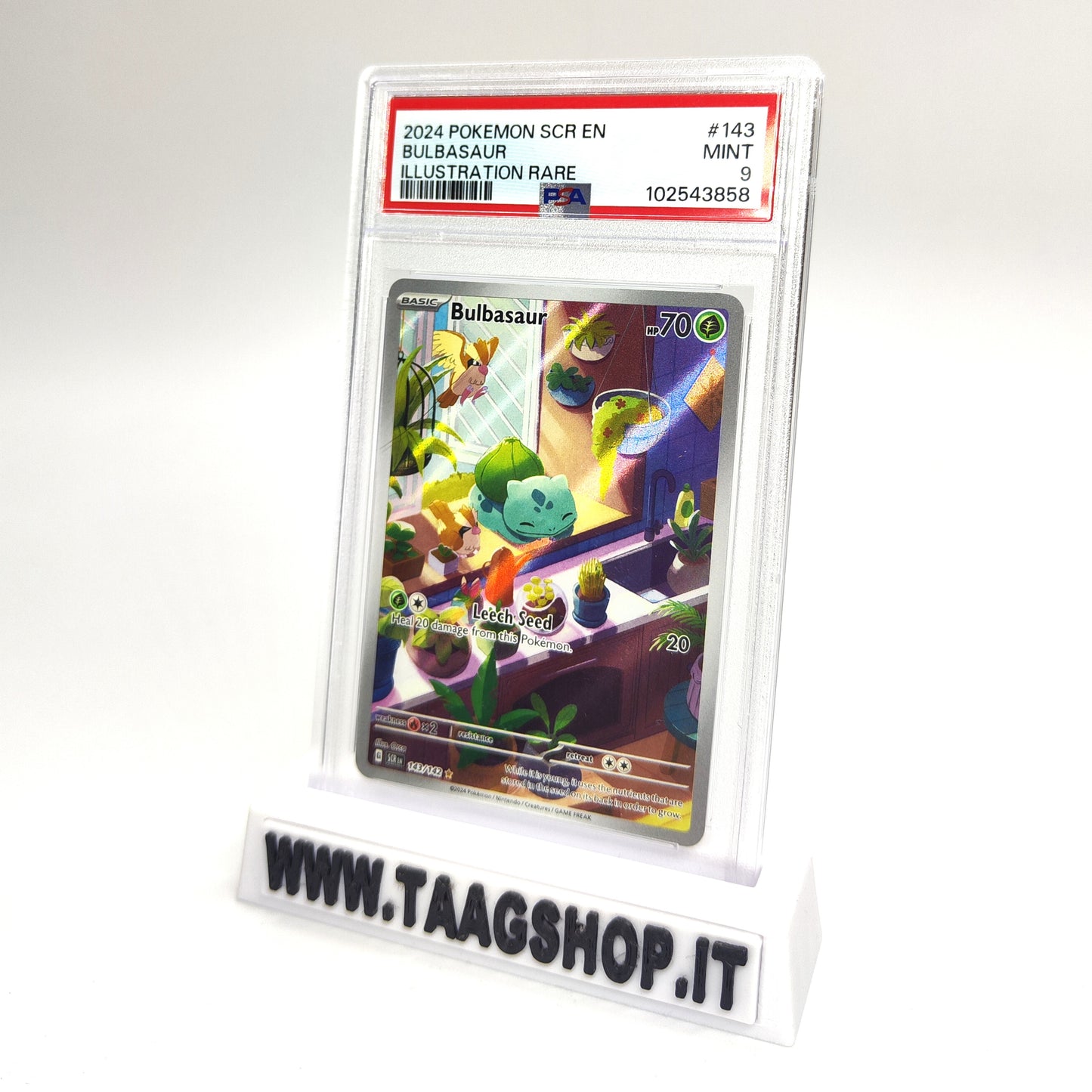 Bulbasaur 143/142 PSA 9 Eng Mint Illustration Rare