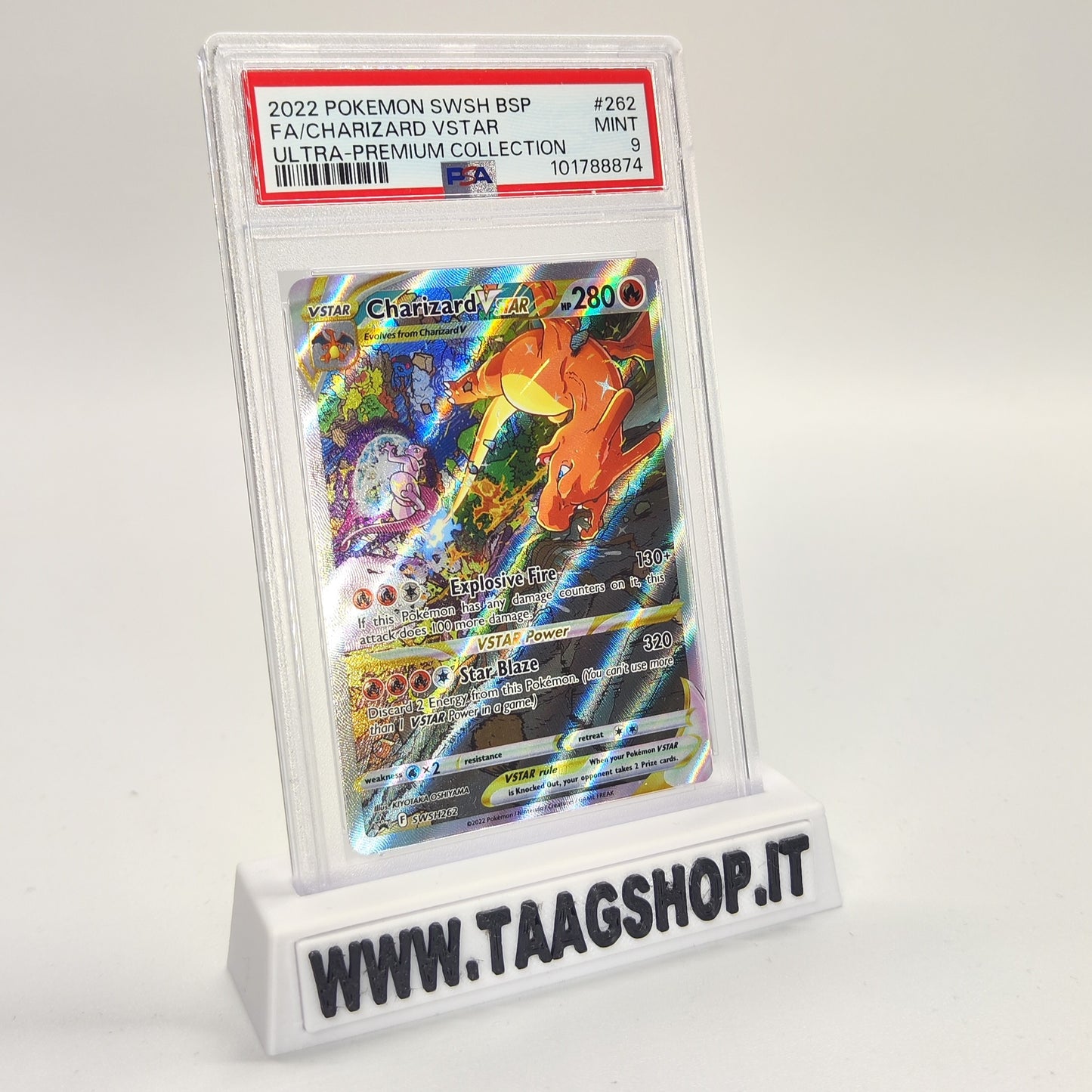 Charizard Vstar Swsh 262 PSA 9 Eng Mint Mewtwo Ultra Premium Collection