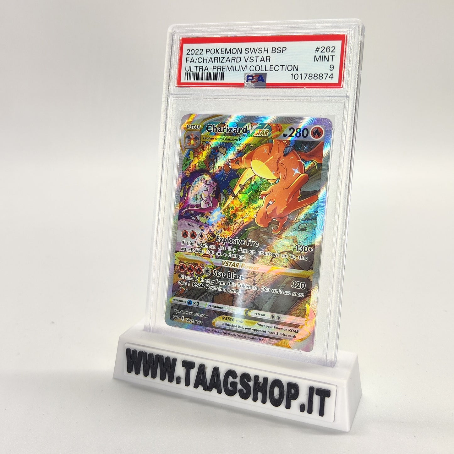 Charizard Vstar Swsh 262 PSA 9 Eng Mint Mewtwo Ultra Premium Collection