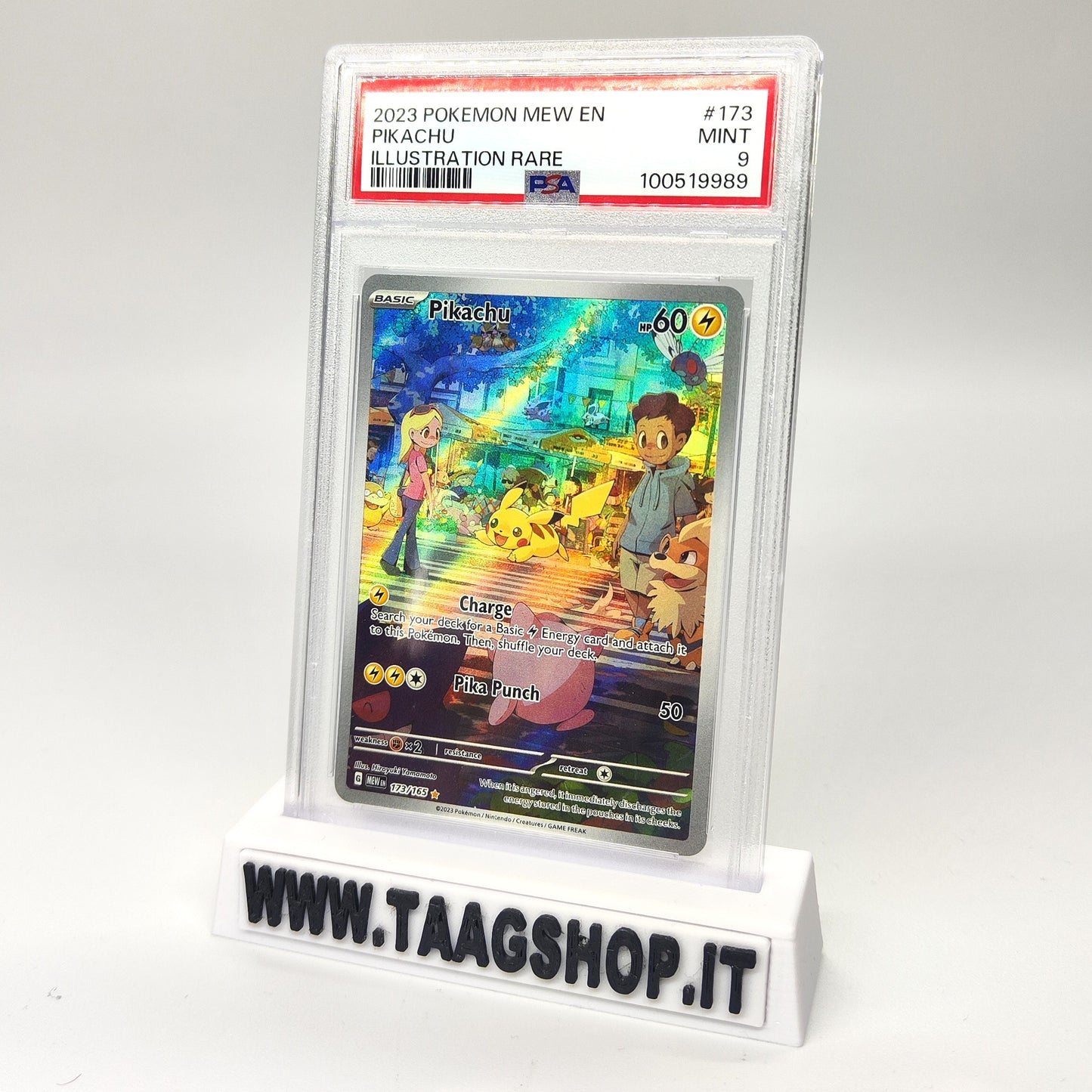 Pikachu 173/165 Psa 9 Eng Illustrattion Rare Mint Mew 151 2023