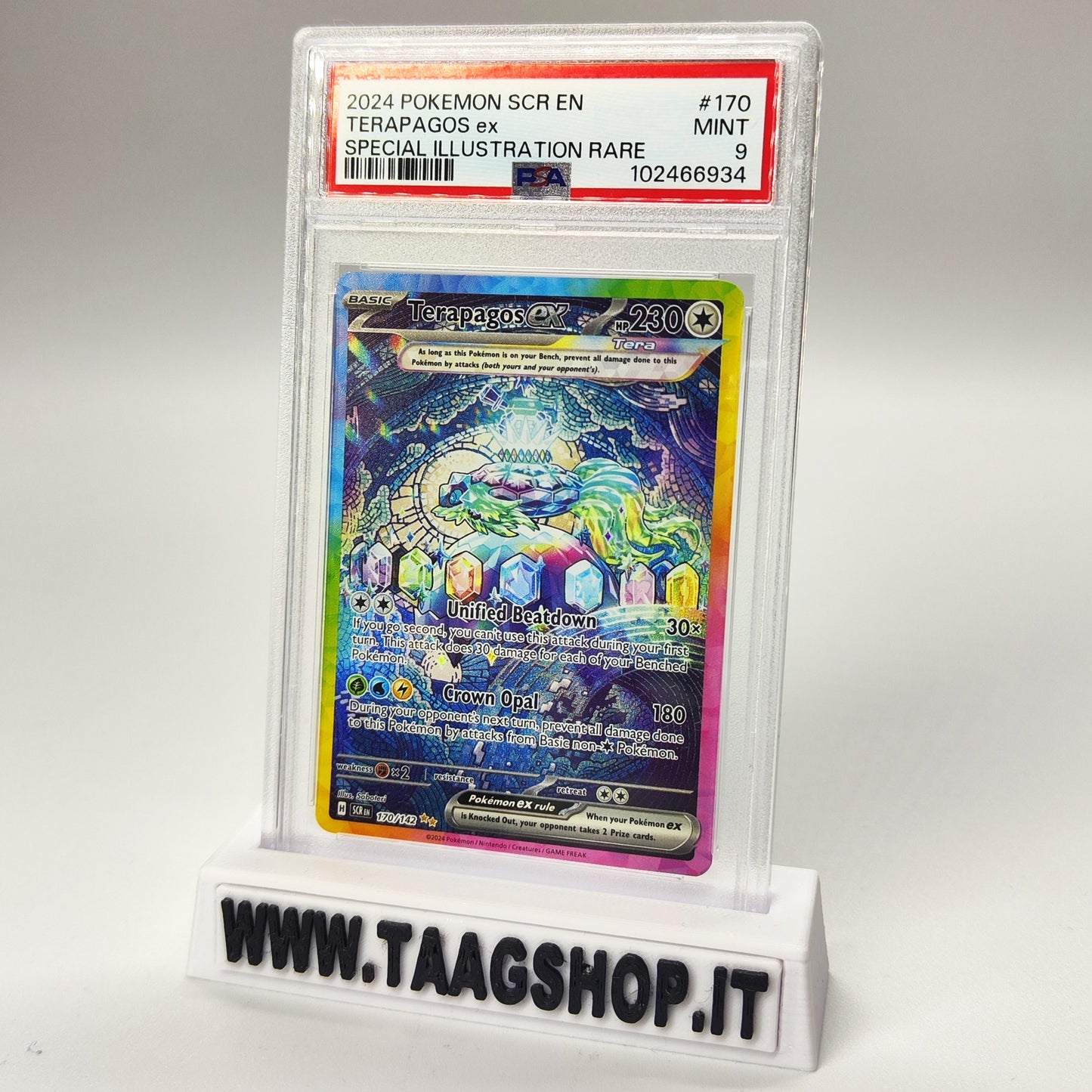 Terapagos Ex 170/142 Psa 9 Eng Special Illustration Rare Full Art Mint