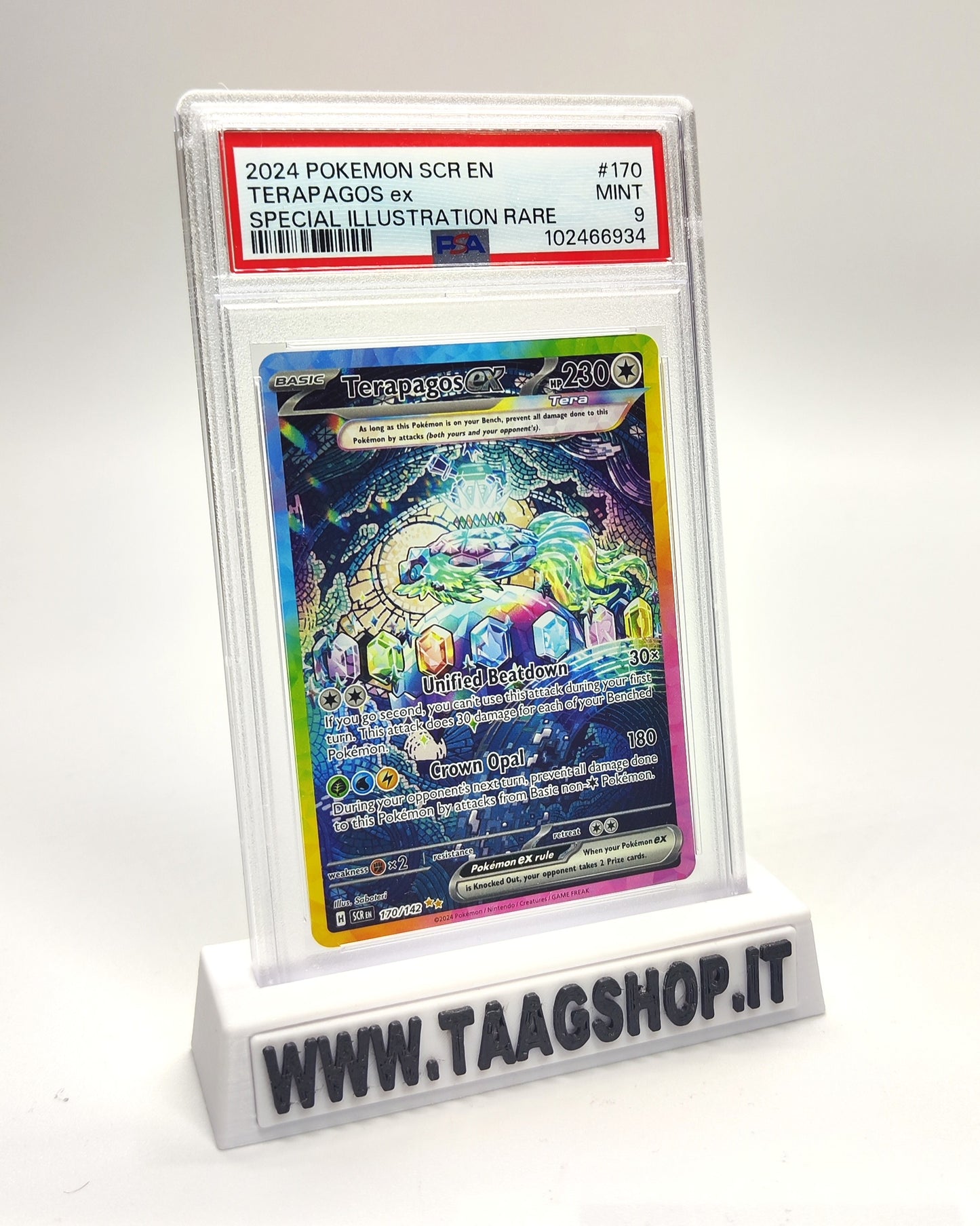 Terapagos Ex 170/142 Psa 9 Eng Special Illustration Rare Full Art Mint