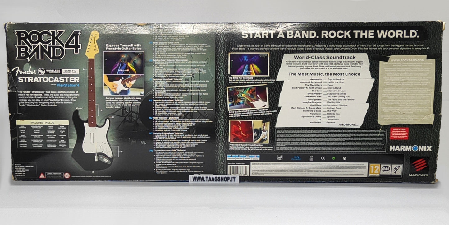 Rockband 4 Chitarra Fender Stratocaster Completa Ps 4