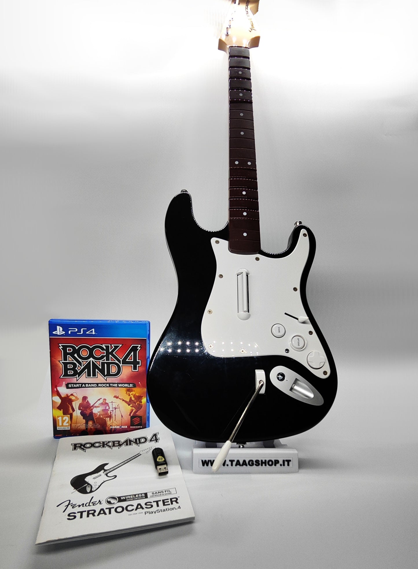 Rockband 4 Chitarra Fender Stratocaster Completa Ps 4