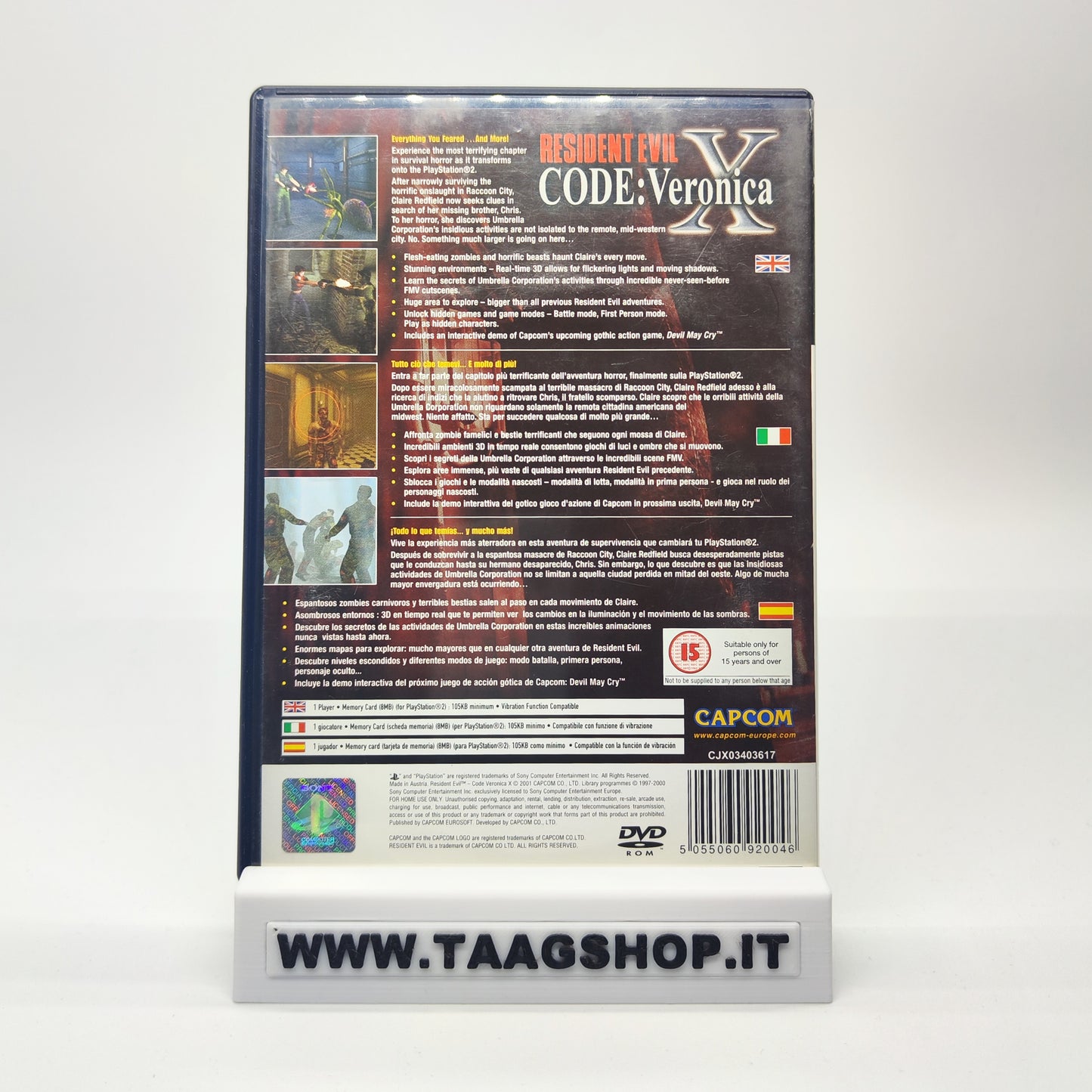 Resident Evil Code Veronica X Playstation 2