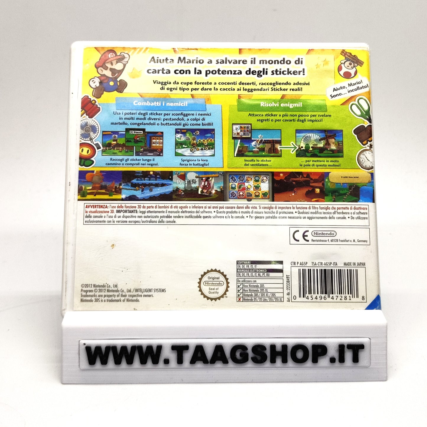 Paper Mario Sticker Star Nintentedo 3DS ITA Pal