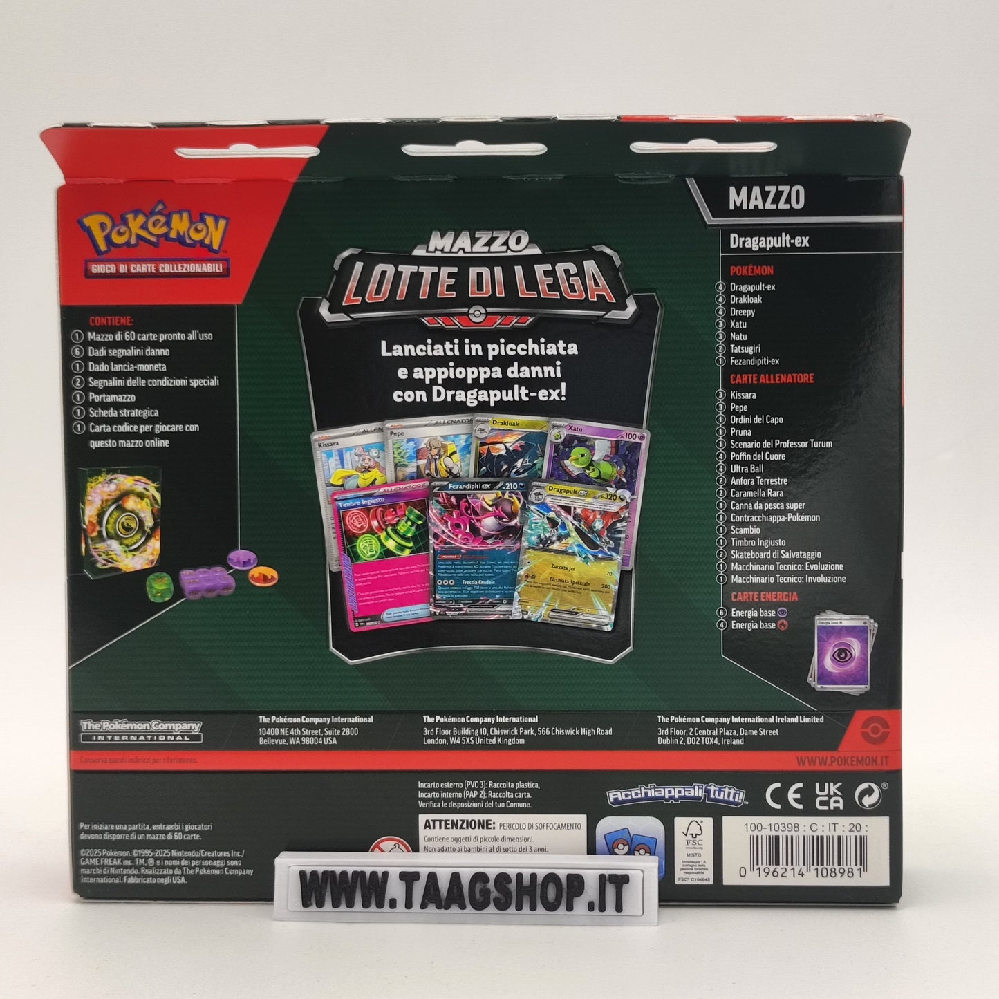 Pokemon Mazzo di Lotte Di Lega Dragapult Ex