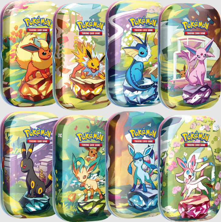 Full Art Set Mini Tin Evoluzioni Prismatiche 8x