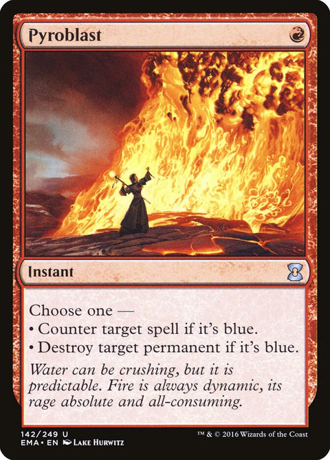 La carta Magic Pyroblast