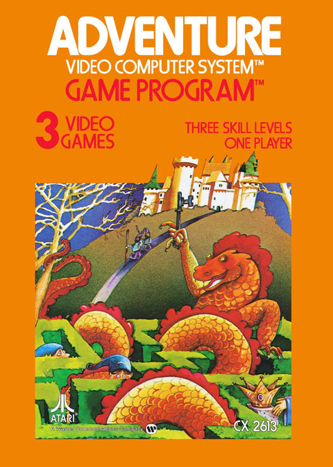 Confezione di Adventure per Atari 2600