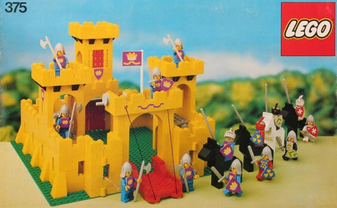 Set LEGO 375 Castle del 1978 con i primi cavalieri minifigure
