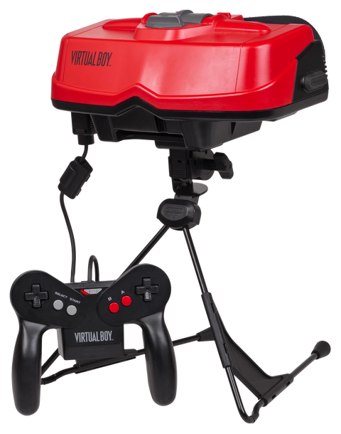 Nintendo Virtual Boy con supporto e controller