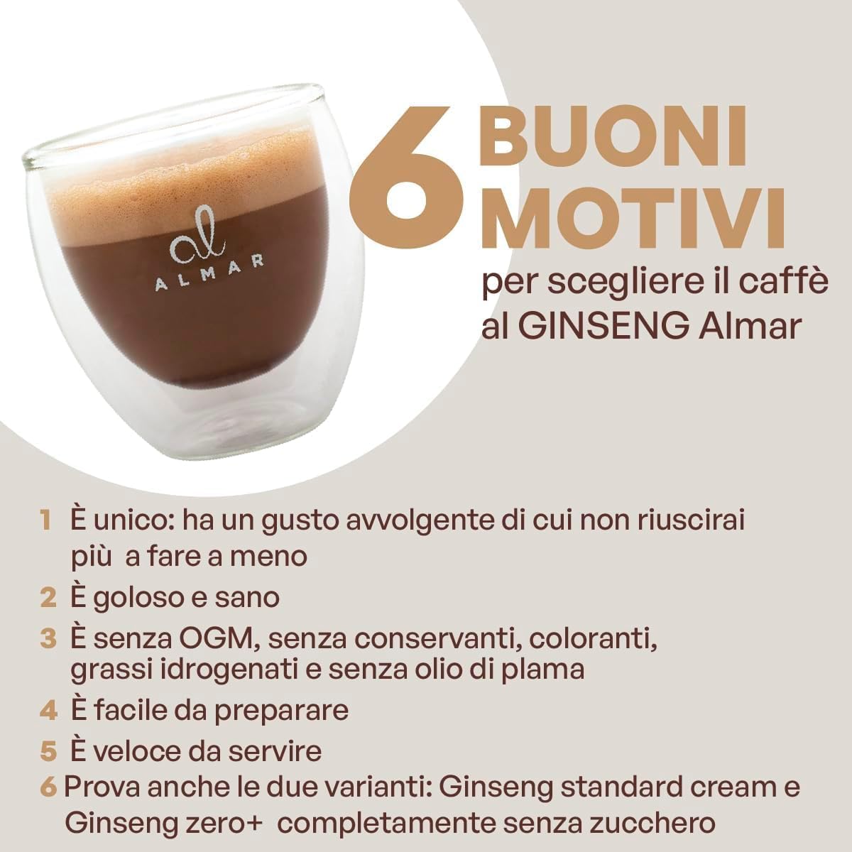 Almar Caffè Ginseng Solubile 2 Buste 500gr