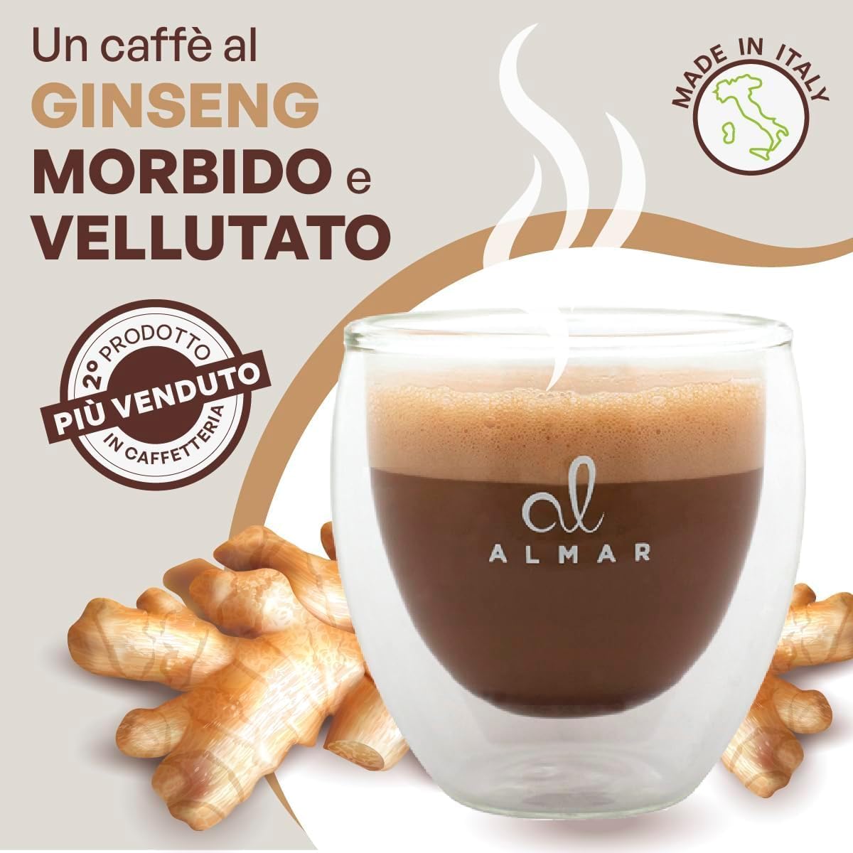 Almar Caffè Ginseng Solubile 2 Buste 500gr