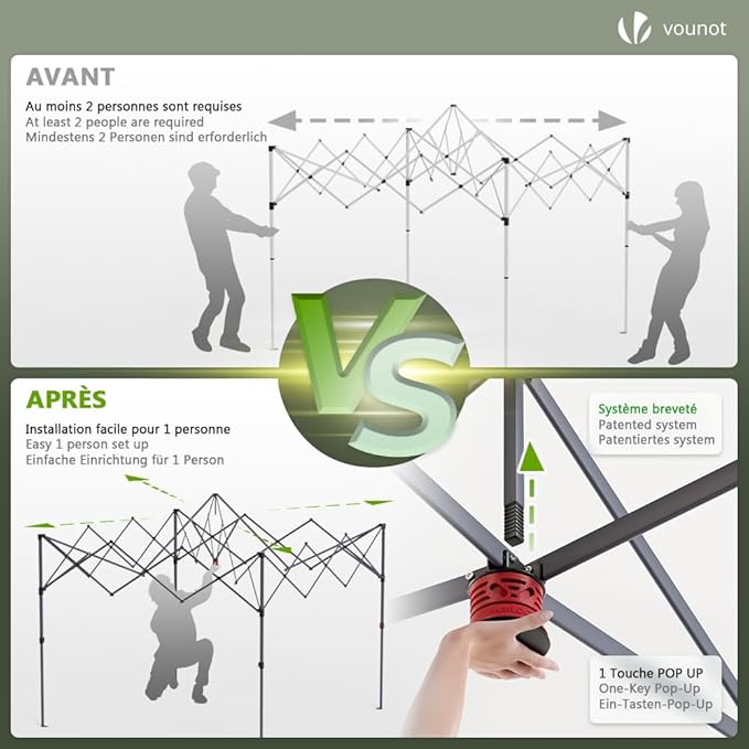 Gazebo da Giardino Vounot 3x3