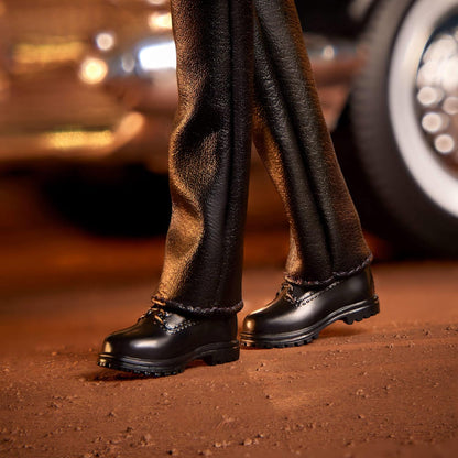 Barbie Signature Doll, Aaliyah Collectible in Black Faux Leather Outfit Inspired by ‘One in a Million Music’ Video, HRM80