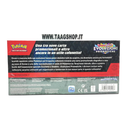 Pokemon Evoluzioni Prismatiche Collezione con Sorpresa Box