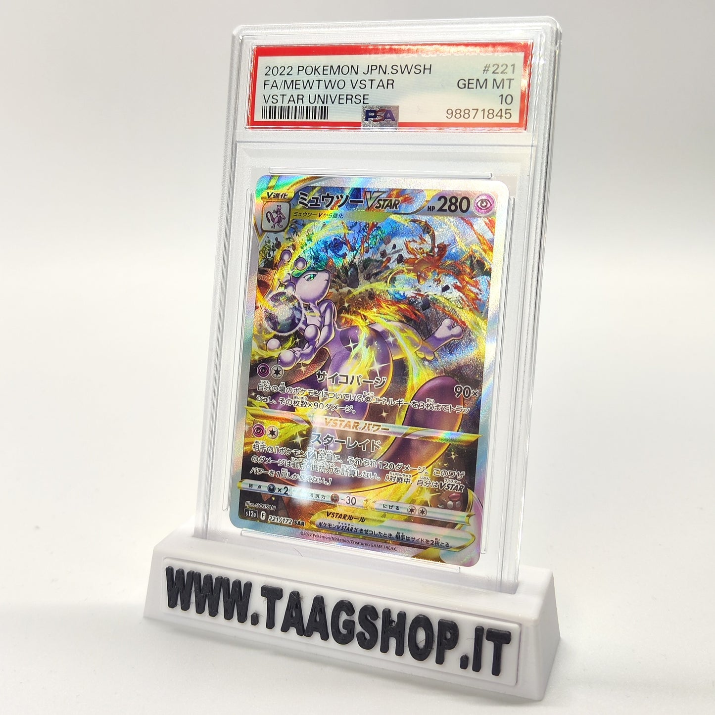 Mewtwo 221/172 PSA 10 Jap S12A Vstar Universe Sar Gem Mint