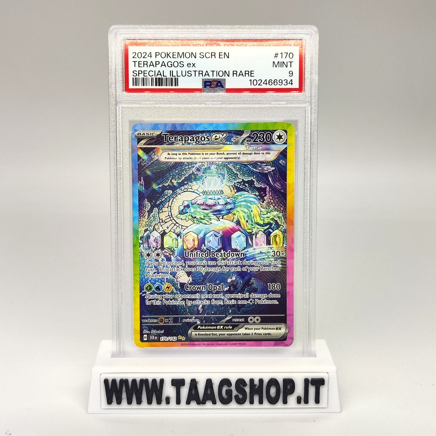 Terapagos Ex 170/142 Psa 9 Eng Special Illustration Rare Full Art Mint