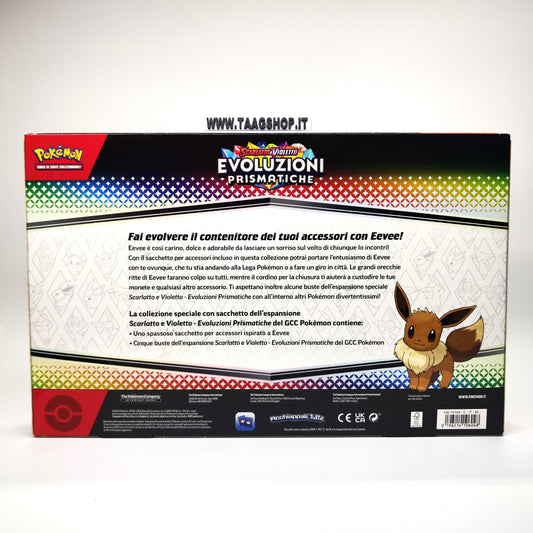 Pokemon Evoluzioni Prismatiche Collezione Con Sacchetto