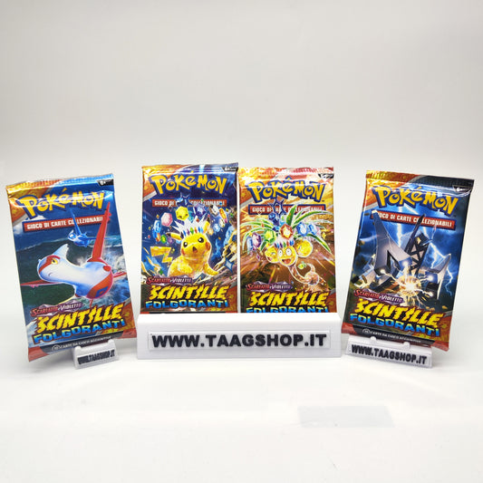 4x Bustine Pokemon Scintille Folgoranti