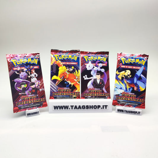 4x Bustine Pokemon Rivali Predestinati Ita