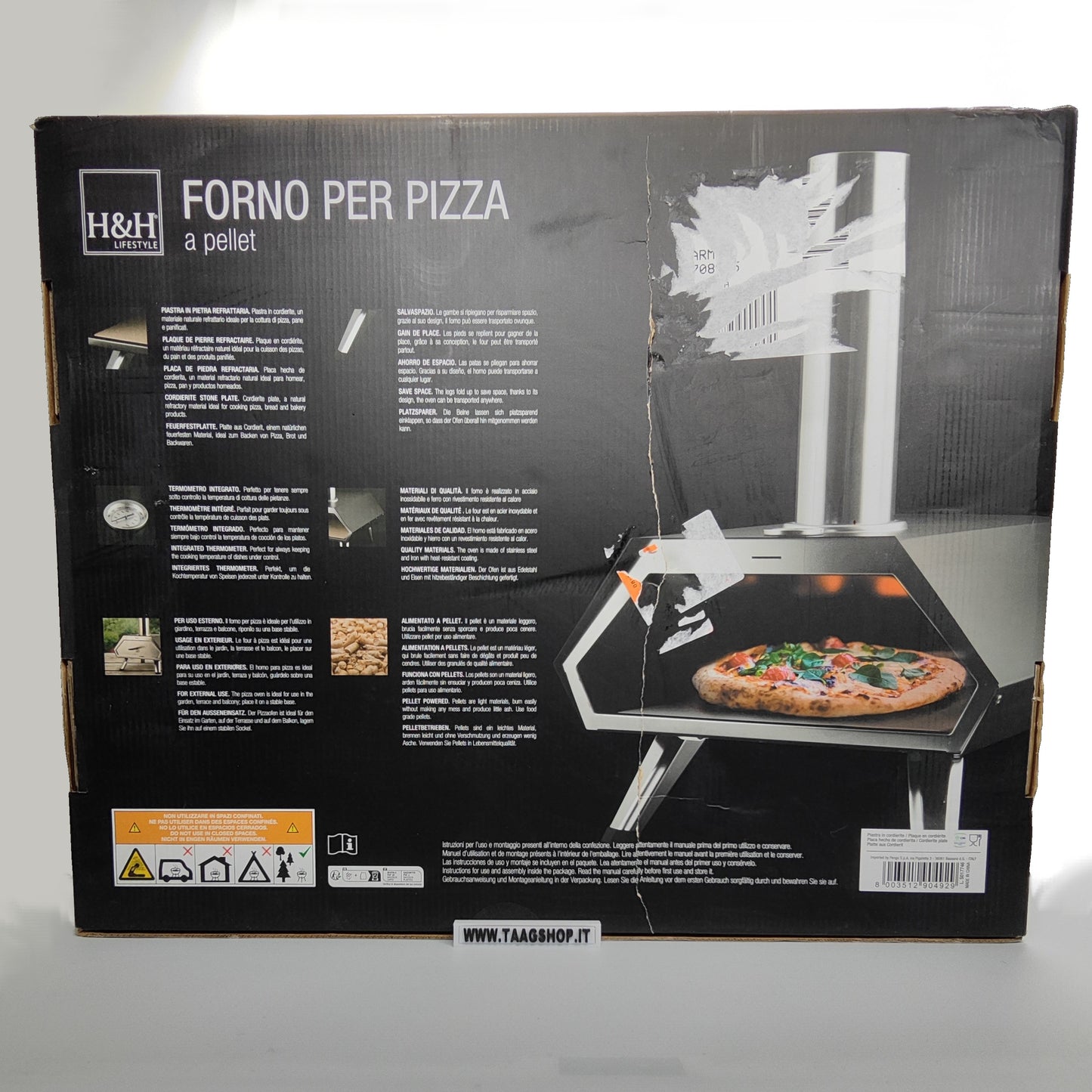 Forno Per Pizza a Pellet H&h A Cottura Rapida
