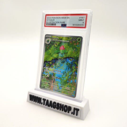 Ivysaur 167/165 Illustration Rare 2023 Mew 151 ENG PSA 9